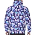 thumbnail image 7 of Fotbe Men's Hoodie with flower Skull starry sky Pattern - Kangaroo Pocket Pullover Hooded Sweatshirt, Perfect for Daily Wear, Travel, and Home-X-Large, 7 of 7