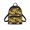 Sunflower Leopard Theme, variant on HELLHERO Highland Cow Floral Print Womens Shoulder Backpack Waterproof Mini Backpack for Shopping Work, Polyester Lightweight Small Backpack