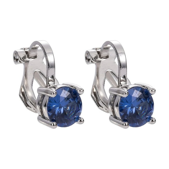 Lifetechs 1 Pair Clip Earrings Non-Irritation able Jewelry Rhinestone Earrings Ear Clips Decorations for Women