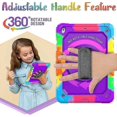 thumbnail image 5 of Kids Case For Ipad 9th/8th/7th Generation, Ipad 10.2 Case With Screen Protector, Rotatable Hand Strap/kickstand, Pencil Holder, Shockproof 10.2, 5 of 5