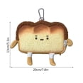 thumbnail image 3 of Ediodpoh Ladies Small Satchel Coin Purse Fashionable Change Cute Creative Coin Purse Gift Idea Messenger Bag With Toast Design B, 3 of 4