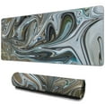 thumbnail image 1 of Extra-Large Desk Mat with Fluid Marbled Print - Perfect For Gaming & Office Environments, 1 of 7