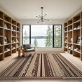 thumbnail image 2 of ODIKA Pink Grid Alternating Panels Vertical Symmetry Geometric Contemporary for Great Room, Indoor Open Concept, Large Living Low Profile Flatwoven, 2 of 7