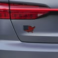 thumbnail image 3 of USA Car Decal Patriotic Sticker, Metal Flag Map Design, Black , Exterior Auto Accessory for Cars/Trucks/SUVs, 3 of 4