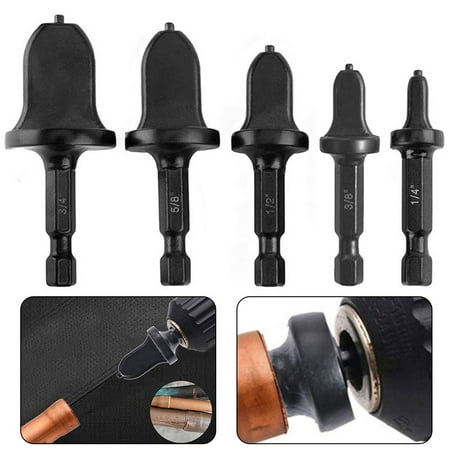 

5 Pcs Air-Conditioning Copper Pipe Drill Bit Flaring Set Flaring Swaging Tool