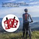 thumbnail image 5 of sweethay 1 par de pedales de bicicleta, Pedal de seguridad para bicicleta, cómodo reposapiés portátil para ciclismo, accesorios de repuesto Accesorios para motos Rojo sweethay VI015993-02, 5 of 6