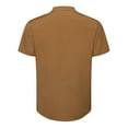 thumbnail image 5 of fartey Cotton Linen Top for Men Roomy Fit Split V Neck T Shirts Casual Summer Short Sleeves Summer Tops Lightweight Soft Solid Color Tshirts Summer Beach Hippie T Shirts, 5 of 5