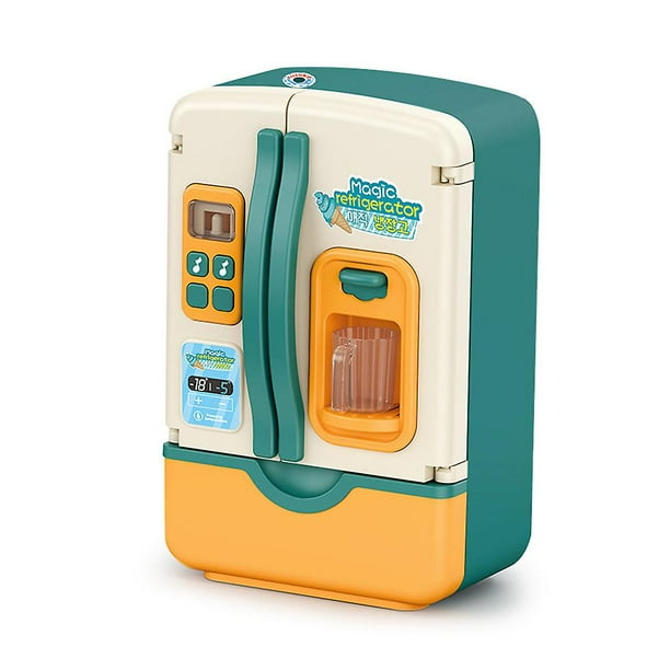 Refrigerador de simulación con luz de sonido, juguete eléctrico, refrigerador, juguete de escritorio