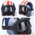 thumbnail image 3 of Motorcycle and Jet Goggles Goggles Motorcycle Goggles 18x8cm (Black Frame + Sliver Lens), 3 of 5