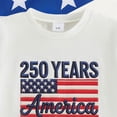 thumbnail image 4 of Quealent Kids 4th of July Shirt USA Flag Clothes Toddler Boys Girls Children Patriotic Tee Tops 1-7 Years (White, 4-5 Years), 4 of 5