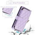 thumbnail image 6 of Furiet Argyle Wallet Case for Samsung Galaxy S24/S25 5G with Wrist Strap Shoulder Strap, Card Slots Zipper Purse PU Leather Stand Checkered Phone Cover for S 24 24S 25 25S G5 Women Girls Purple, 6 of 8