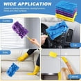 thumbnail image 4 of Reusable Chenille Microfiber Dust Duster, 2026 New Damp Dusters Replacement Heads Washable with Handle for Cleaning, Flat Multi Surface Pads Tools for Home Car and Furniture, 4 of 5
