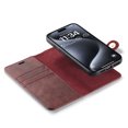 thumbnail image 6 of for iPhone 16 Plus Case, PU Leather Detachable Vintage Wallet Flip Magnetic Clousure Drop Protective Slim Phone Case Cover for iPhone 16 Plus with Card Holder - Red, 6 of 7