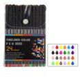 thumbnail image 1 of ¡Liquidación! Bolígrafos Giyblacko de 12/24/36/48/60 colores, para dibujar líneas, acuarela, superfino, de color neutro (5 ml), 1 of 7