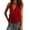 Red, variant on Camisoles with Built in Bra Ruffled Tiered Sleeveless Blouse Womens Deep V-Neck Lightweight Peplum Tank Boho Casual Wear Beige 3XL