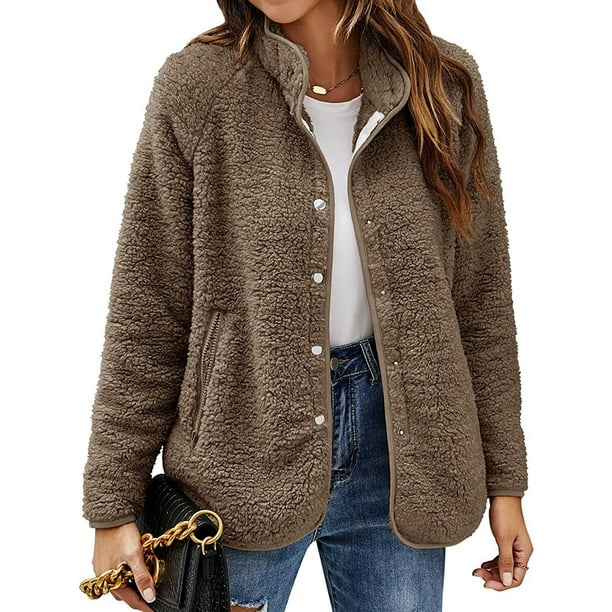 Sherpa jacket walmart womens discount