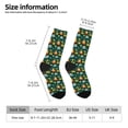 thumbnail image 2 of Disketp Colorful Elephants Unisex Crew Socks Lightweight Breathable Ventilation Ankle Socks, Mid-calf socks for Daily, 2 of 6
