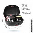 thumbnail image 2 of Caja porta equipaje para moto Kinlley Bk43Lw/Led 43L negra con led, 2 of 6