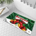thumbnail image 5 of Chmadoxn Soft Diatom Mud Visual Expansion Floor Mat, Christmas Area Rug, 15.7×23.6 Inch Rug, Hallway Rugs, Low Pile Carpet Indoor Door Mat, Non-Slip Snowflake Rug for Bedroom Kitchen Entryway Bathroom, 5 of 6