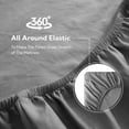 thumbnail image 2 of Mildly 22" Extra Deep Pocket Fitted Sheet, Ultra-Soft, Premium 1800 Collection - Twin, Grey, 2 of 8