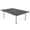 Asian Night w/Silver Base with Electric, variant on 6x4 Rectangular Conference Table  Post Legs Electric And Data