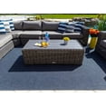 thumbnail image 6 of Malmo 6-Piece Resin Wicker Outdoor Patio Furniture Sectional Sofa Set in Gray w/Four-Piece Sectional, Armchair, and Coffee Table (Full-Round Gray Wicker, Polyester Light Gray), 6 of 10