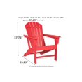 thumbnail image 4 of Ashley Furniture Sundown Treasure Chaise Adirondack Rouge, 4 of 5