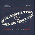 thumbnail image 2 of Junior's The Flash Multiverse Curved Logo  Graphic Tee Navy Blue Medium, 2 of 3