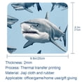 thumbnail image 5 of Shark Gaming Mousepad Square, 8.3x9.8 Inch Non-Slip Rubber Bottom Printed Mouse Mat for Office and Gaming, 5 of 6