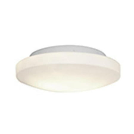 Orion Shape Access Lighting 50160LEDD-WH-OPL Orion LED Flush-mount, White & Opal - D 10.75 x H 3.75 in. ()