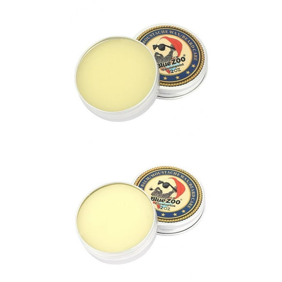2pcs Acondicionador y Bálsamo para Barba para Hombres, el Frizz, Bucles y Descansos - Fabricado en Cabello Suave Beard y Seca Sunnimix Bálsamo de barba para hombres