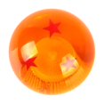 thumbnail image 1 of Cabeza de perilla de cambio de palanca de cambios de acrílico para automóvil universal con 3 adaptadores NUEVO naranja 3 estrellas Macarena Cabezal de perilla de cambio manual de coche, 1 of 8