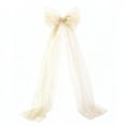thumbnail image 2 of Dserhfy Bow Pendant Long Tail Extra Large Bow Decoration Flexible Tulle Bow Wedding Christmas Party Car Window Lawn Decor, 2 of 8