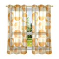 thumbnail image 6 of Yayeee Window Curtains Light Filtering 63"x42" Grommet Panel Pair Home Living Room Decor, Geometric Circles, 6 of 7
