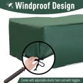 thumbnail image 4 of Outsunny Patio Furniture Set Cover Waterproof Garden Outdoor Rattan Wicker UV Rain Protector (Dark Green, 80.75”x57”), 4 of 8