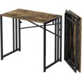 thumbnail image 3 of Folding Computer Desk inch Writing Gaming Computer Camping Desk  No Assembly Required Home Office Table  Mahogany, 3 of 6