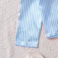 thumbnail image 5 of Gpaecead Kids' Satin Pajama Set: Button Down Sleep Shirt Top + Long Pants for Baby Girls & Boys 9 Years Light Blue, 5 of 8