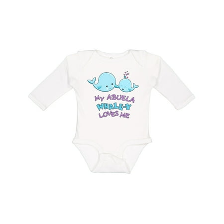 

Inktastic My Abuela Whale-y Loves Me Boys or Girls Long Sleeve Baby Bodysuit