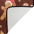 thumbnail image 5 of Dreamtimes Christmas Gingerbread Candy Non-Slip Area Rug 36"x24", Cartoon Snowflake Tree Brown Floor Carpet Comfort Floor Mats Decor for Indoor Front Porch,Living Room, Bedroom,Kitchen, 5 of 5