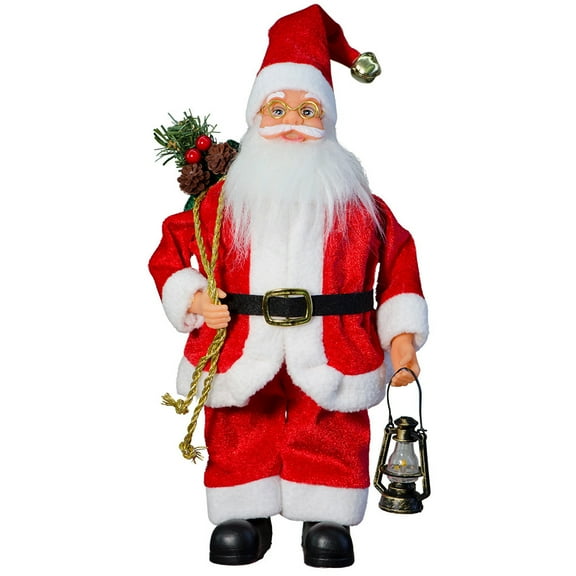 Christmas 13-inch Santa Claus doll standing Santa Claus doll window decoration