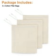 thumbnail image 7 of TSV 3pcs Nut Milk Bags, Cotton Cheese Cloth Bags, Almond Milk Strainers for Cold Brew Coffee Tea Juice, Beige, 7 of 7