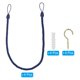thumbnail image 3 of Cuerdas para cortinas Uxcell, paquete de 4, cuerdas trenzadas para cortinas con ganchos de tornillo y pernos, azul marino, 3 of 7
