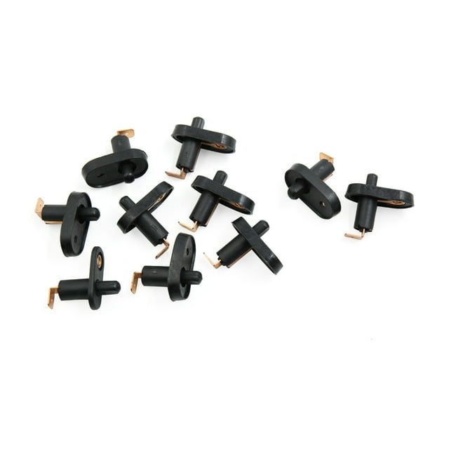 10Pcs Interruptor Pulsador para Coche Universal Luz de Puerta Interior Negro Unique Bargains