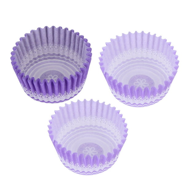 Cake Paper Cup, DIY Decor Purple Muffin Liner, For Cake Home Dessert ...