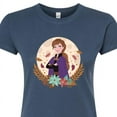 thumbnail image 3 of Frozen - Fall - Anna & Leaves - Juniors Fitted Graphic T-Shirt, 3 of 5