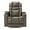 A:Gray, variant on Harper & Bright Designs Power Motion Recliner with Cup Holders Ambient Lighting, USB Charge Port, 360 Swivel Tray Table, Hand in-Arm Storage, Gaming Recliner Chair