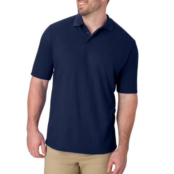 Camisa Polo Hanes para Hombre Manga Corta X-Temp Azul Marino Talle M