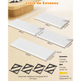 thumbnail image 3 of Repisas Flotantes Labg Madera Modernas Estantes Baño Topon 4 Pzs Blanco, 3 of 5