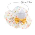 thumbnail image 3 of Odeerbi Toddler Hat Baby Boys Girls Cotton Bucket Hat Summer Sun Hat for Sun Protection 2025 Fashion Heart Print Mesh Breathable Cap Cute Sunscreen Hat White, 3 of 4