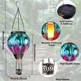 thumbnail image 6 of Hummingbird Solar Hot Air Balloon Lantern,Outdoor Decor with Flame Lights Waterproof, Hanging for Garden Yard Lawn Patio Unique Gifts for Women Mom Grandma Gardener, 6 of 6